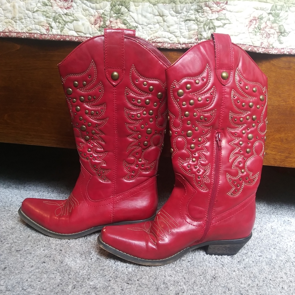 Red Cowgirl Boots